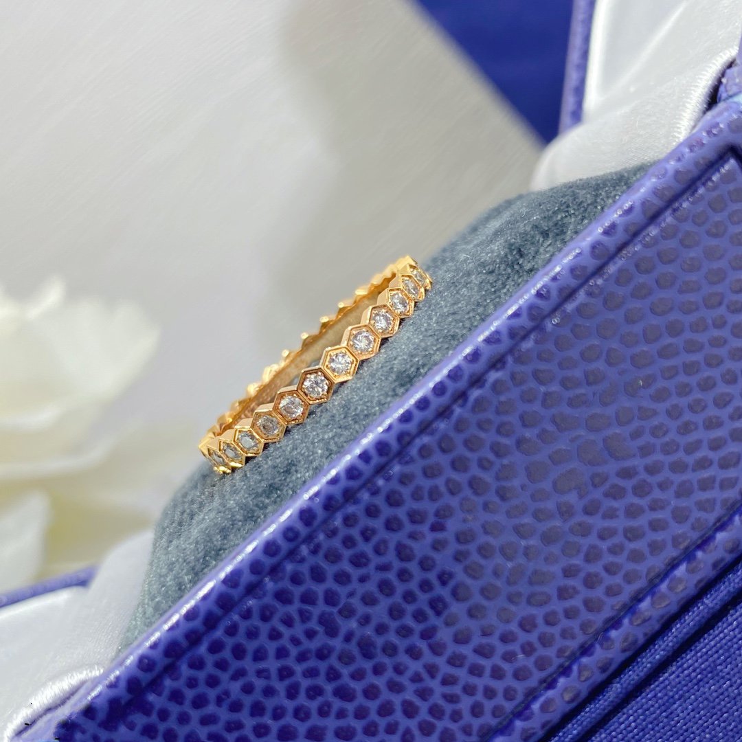 [Olivia Jewelry]BEE LOVE DIAMOND PAVED SMALL RING