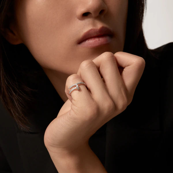 [Olivia Jewelry]JUSTE RING 1.8MM SILVER DIAMONDS