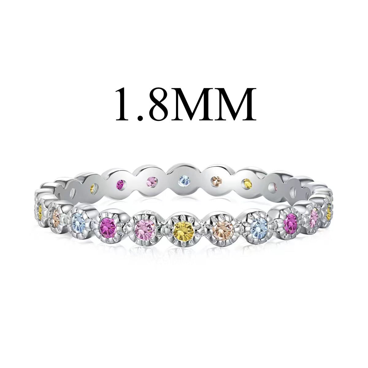 [Olivia Jewelry]Unique Scintillating Round Cut Daily Ring