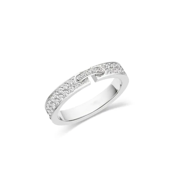 [Olivia Jewelry]ALLIANCE LIENS VIDENCE PAVED DIAMOND 4MM RING