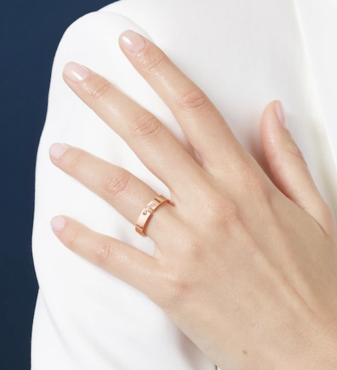 [Olivia Jewelry]ALLIANCE LIENS VIDENCE DIAMOND 4MM RING