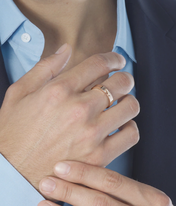 [Olivia Jewelry]ALLIANCE LIENS VIDENCE DIAMOND 4MM RING