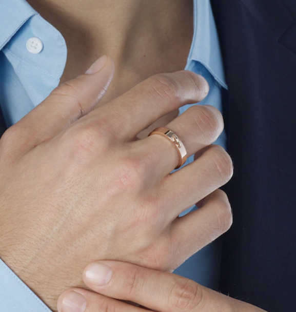 [Olivia Jewelry]ALLIANCE LIENS VIDENCE 4MM RING