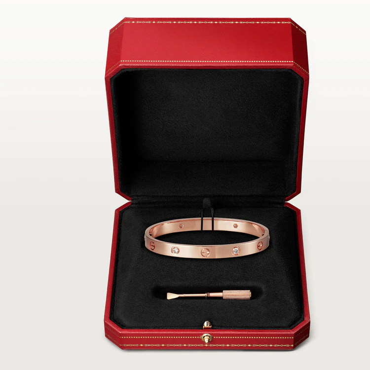 [Olivia Jewelry]LOVE BRACELET 6.1MM 4 DIAMONDS