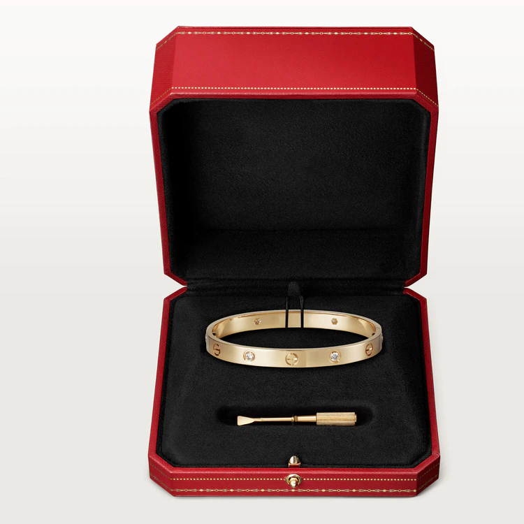 [Olivia Jewelry]LOVE BRACELET 6.1MM 4 DIAMONDS