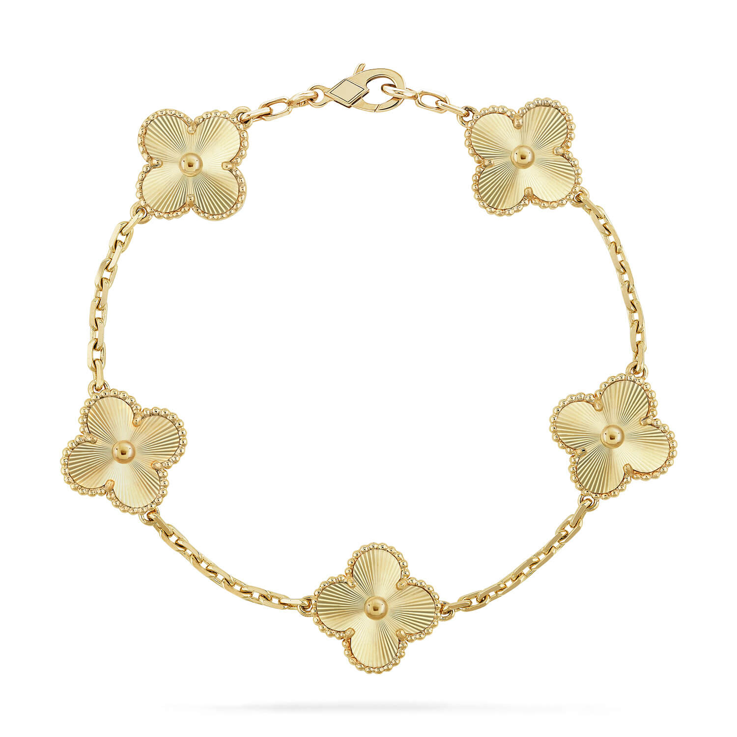 [Olivia JW]CLOVER 5 FLOWERS LASER BRACELET
