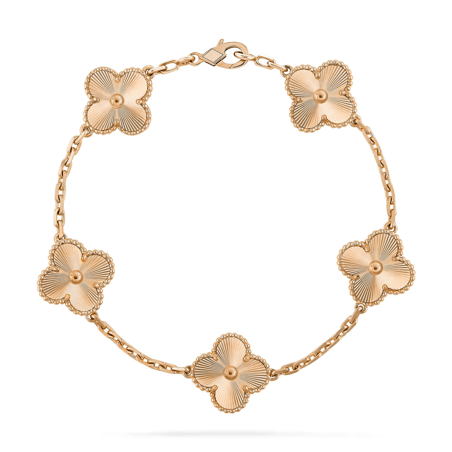 [Olivia JW]CLOVER 5 FLOWERS LASER BRACELET