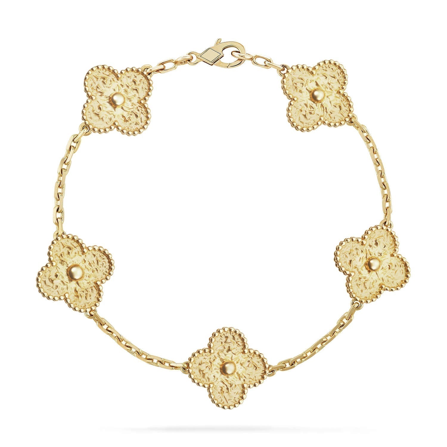[Olivia JW]CLOVER 5 MOTIFS BRONZING BRACELET