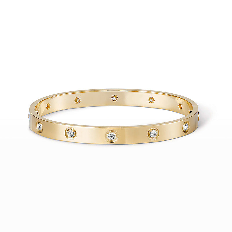[Olivia Jewelry]LOVE BRACELET 6.1MM 10 DIAMONDS
