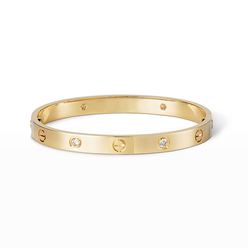 [Olivia Jewelry]LOVE BRACELET 6.1MM 4 DIAMONDS
