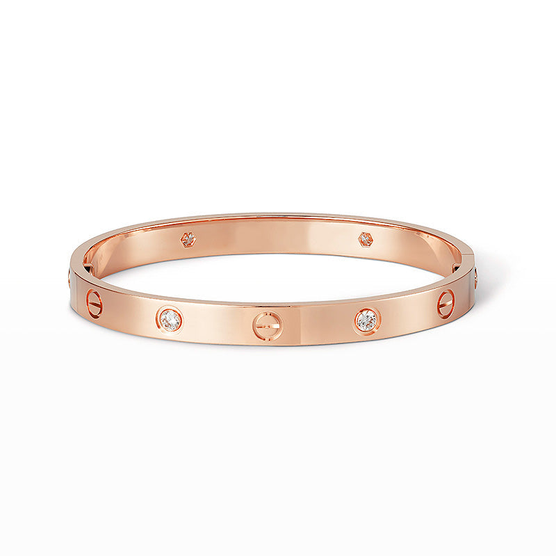 [Olivia Jewelry]LOVE BRACELET 6.1MM 4 DIAMONDS