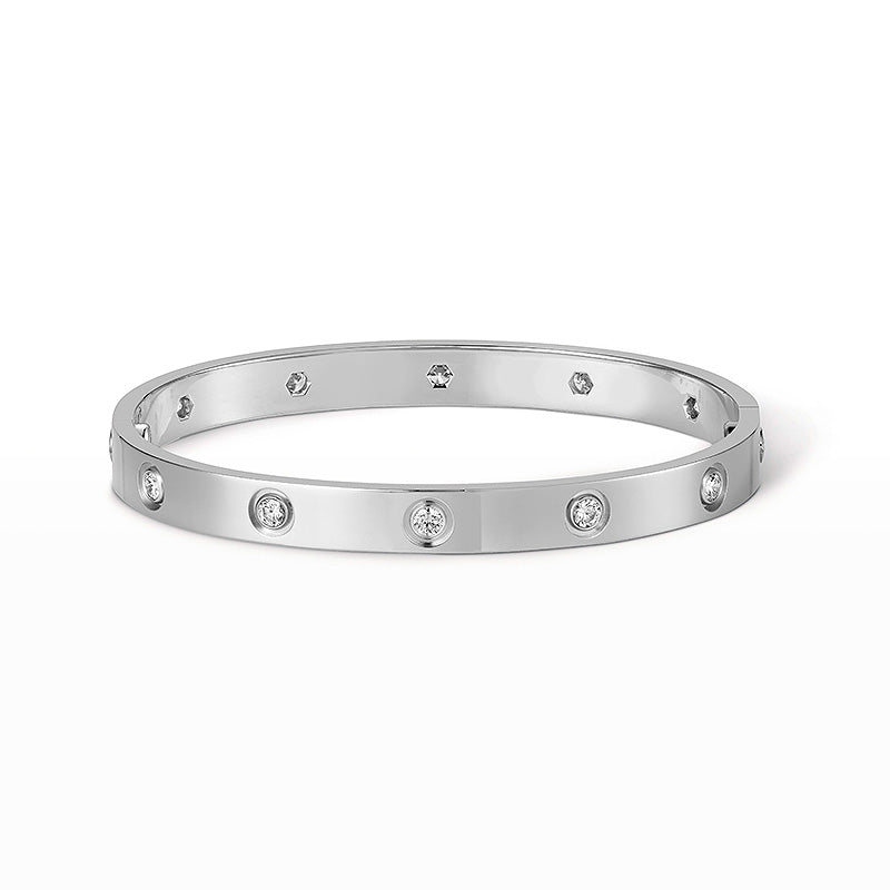 [Olivia Jewelry]LOVE BRACELET 6.1MM 10 DIAMONDS