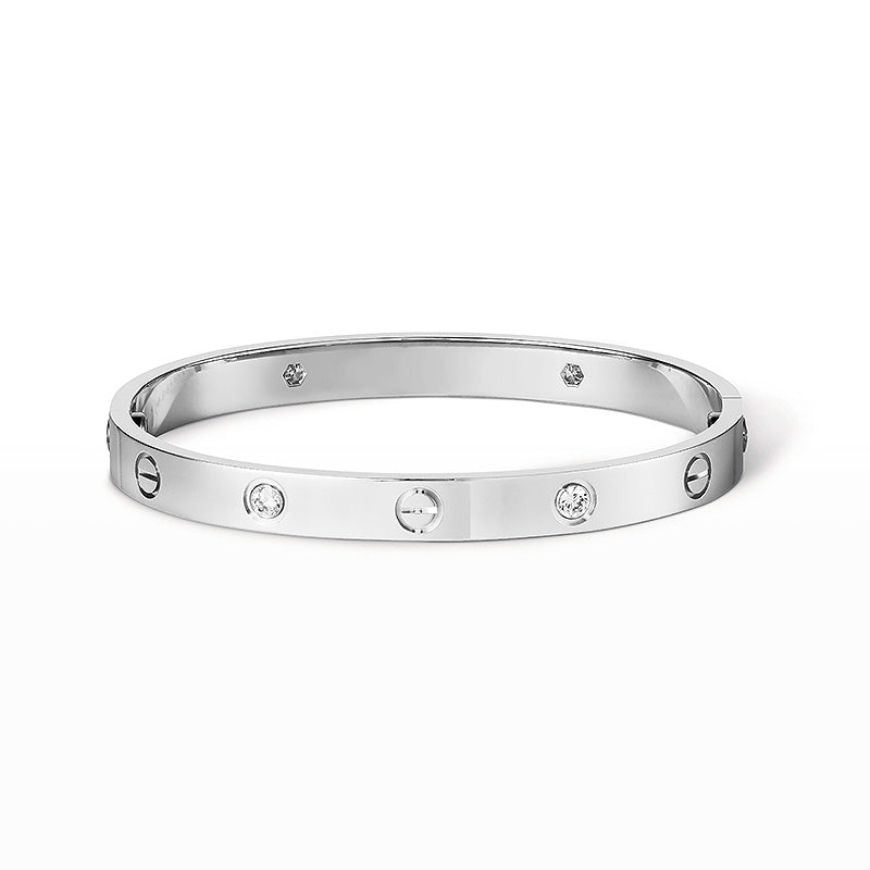 [Olivia Jewelry]LOVE BRACELET 6.1MM 4 DIAMONDS