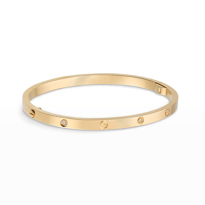 [Olivia Jewelry]LOVE BRACELET 3.65MM 6 DIAMONDS