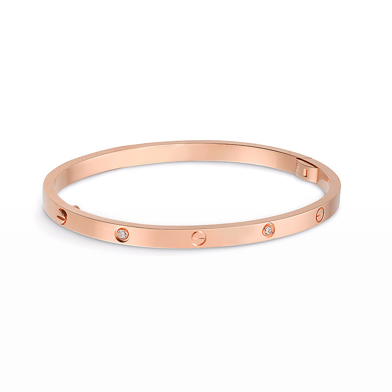 [Olivia Jewelry]LOVE BRACELET 3.65MM 6 DIAMONDS
