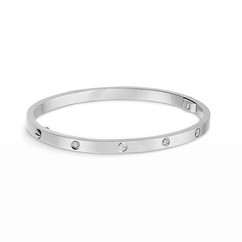 [Olivia Jewelry]LOVE BRACELET 3.65MM 6 DIAMONDS