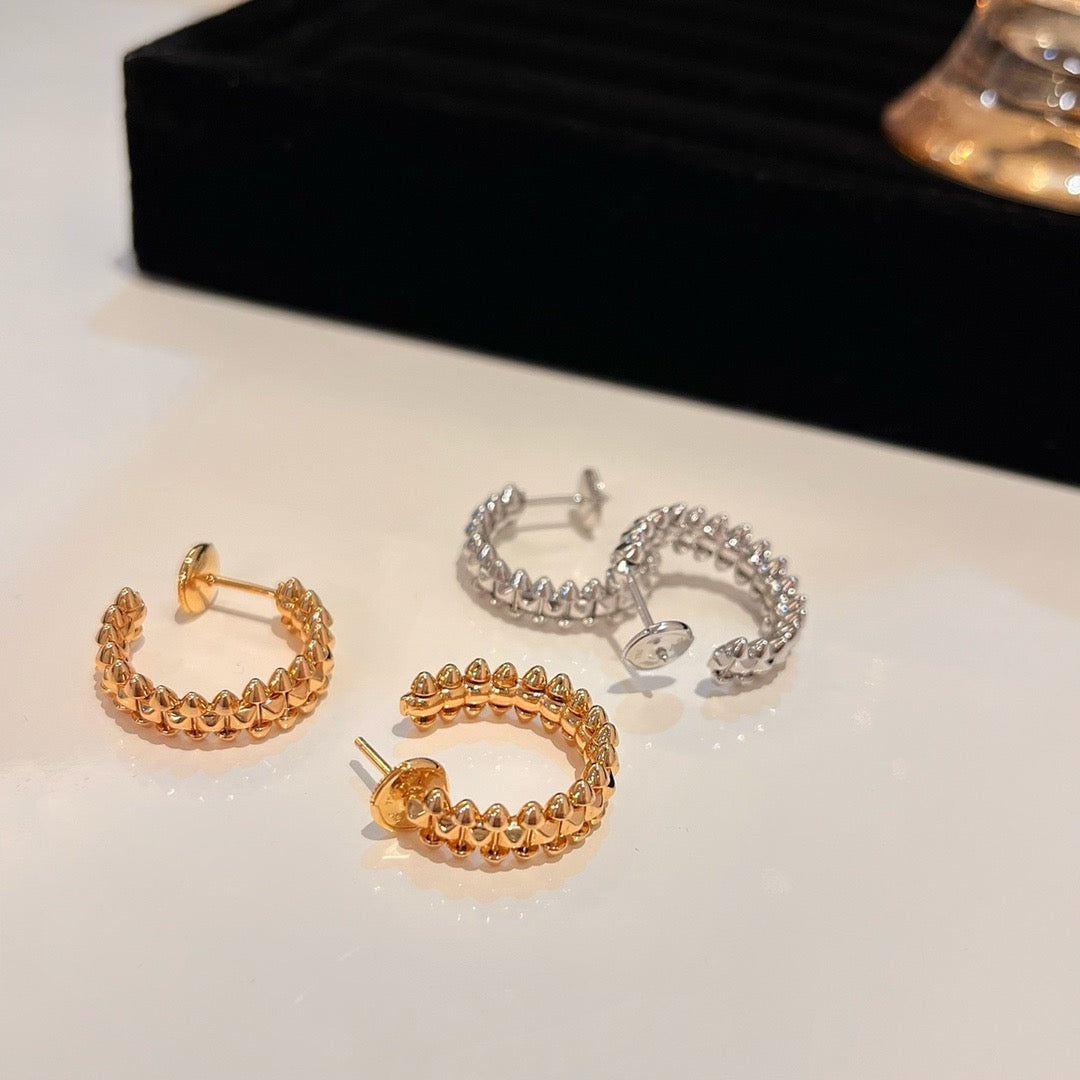 [Olivia Jewelry]CLASH SMALL HOOP EARRINGS
