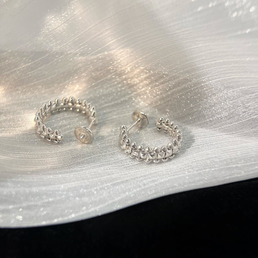 [Olivia Jewelry]CLASH SMALL HOOP EARRINGS