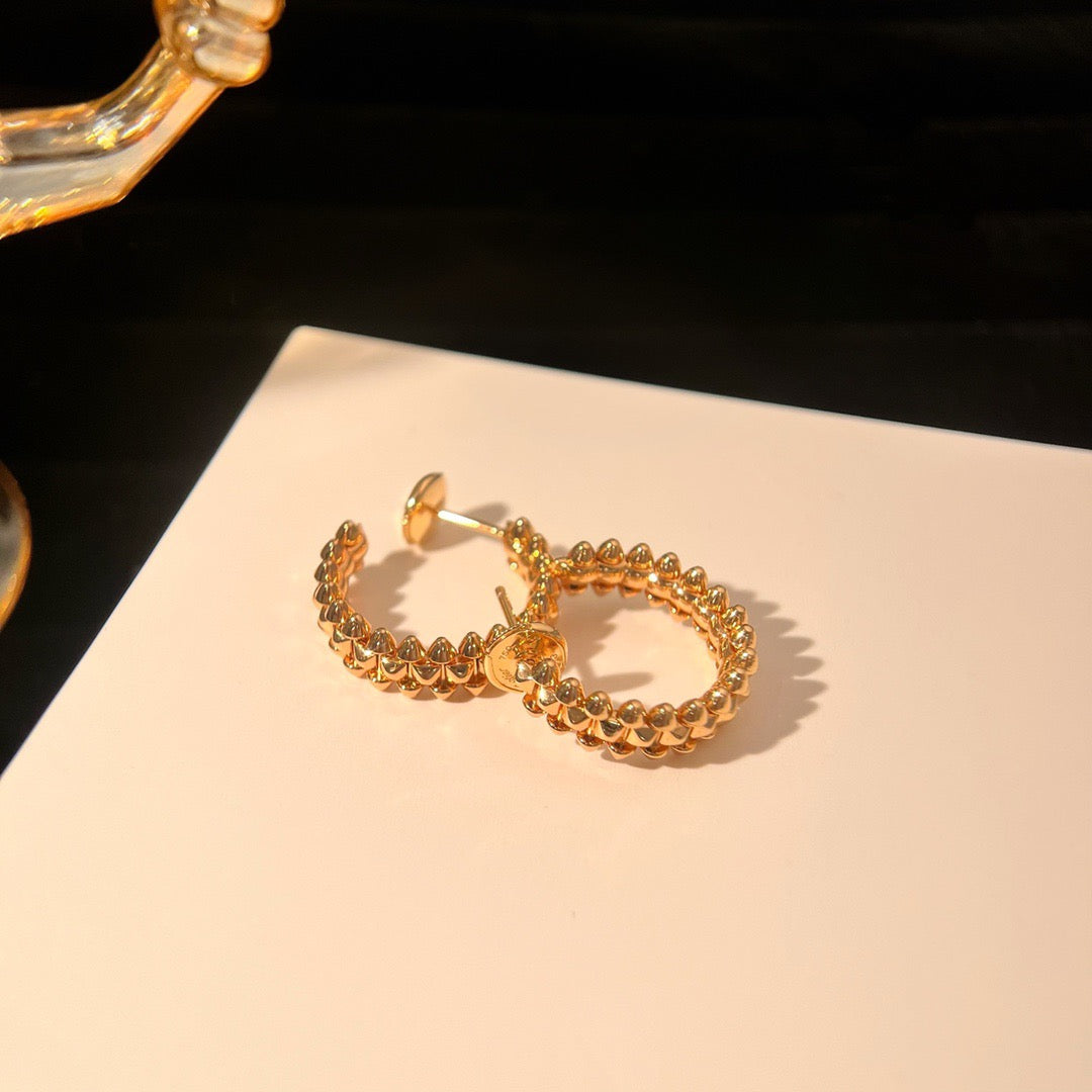 [Olivia Jewelry]CLASH SMALL HOOP EARRINGS