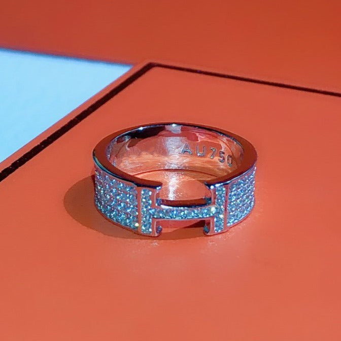 [Olivia Jewelry]H RING FULL DIAMOND