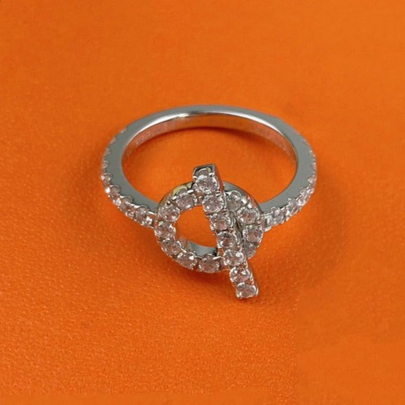 [Olivia Jewelry]ECHAPPEE RING SILVER DIAMOND