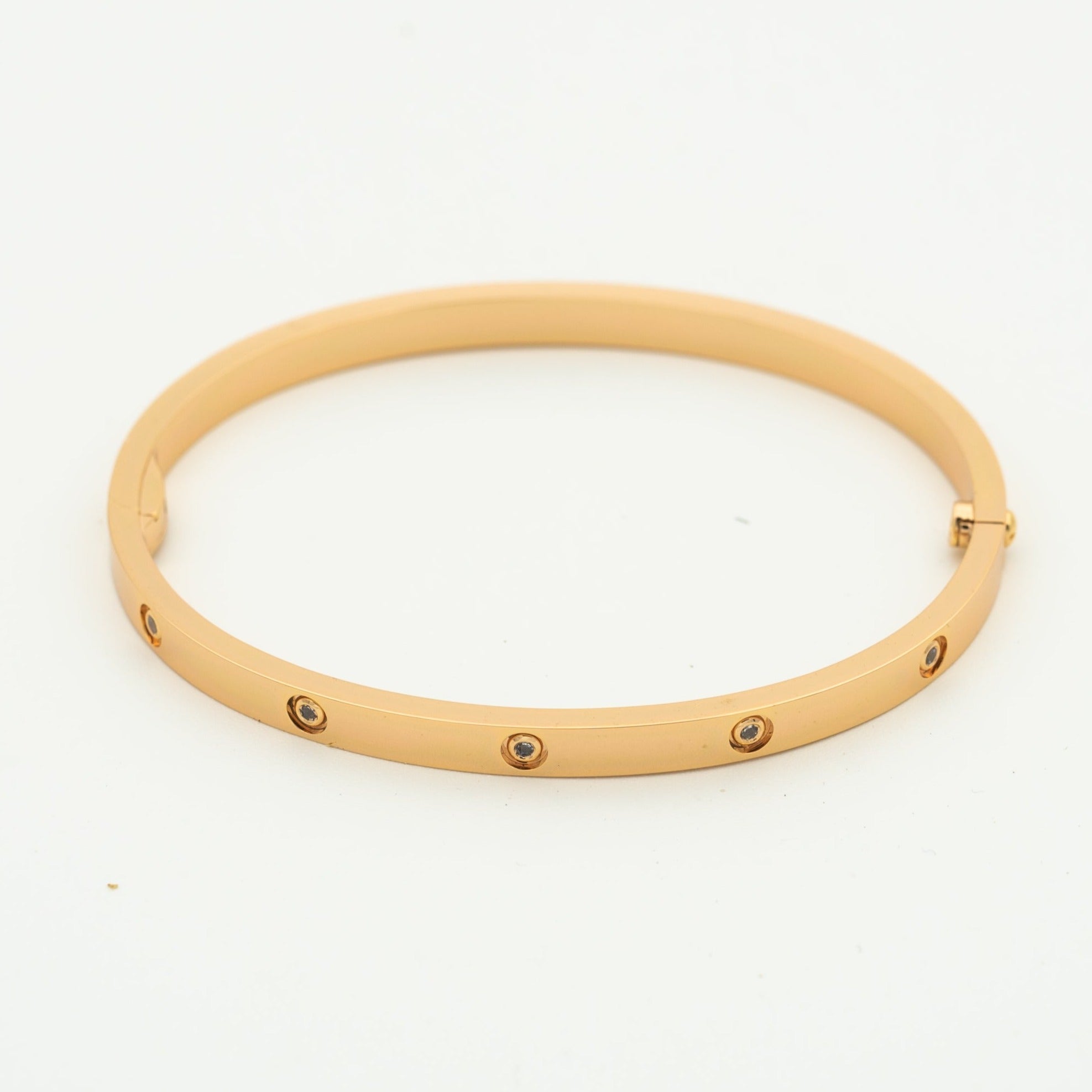 [Olivia Jewelry]LOVE BRACELET 3.65MM 10 DIAMONDS