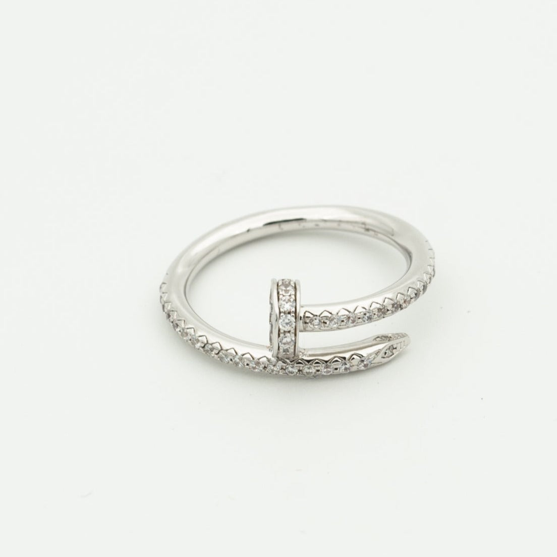 [Olivia Jewelry]JUSTE RING 1.8MM SILVER DIAMONDS