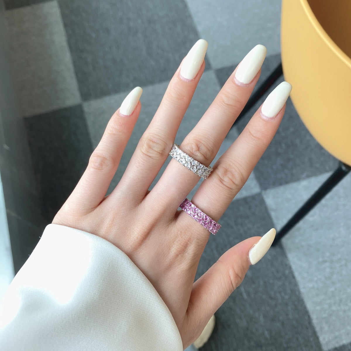 [Olivia Jewelry]Sparkling Full Heart Ring