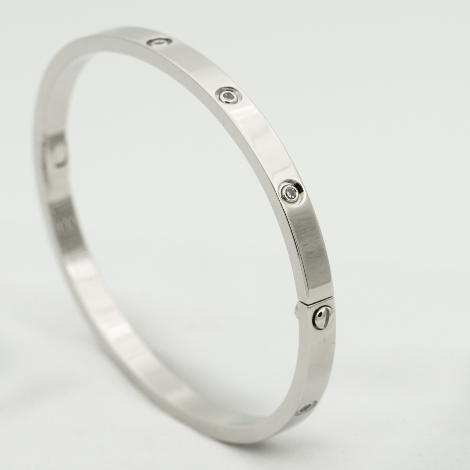 [Olivia Jewelry]LOVE BRACELET 3.65MM 10 DIAMONDS