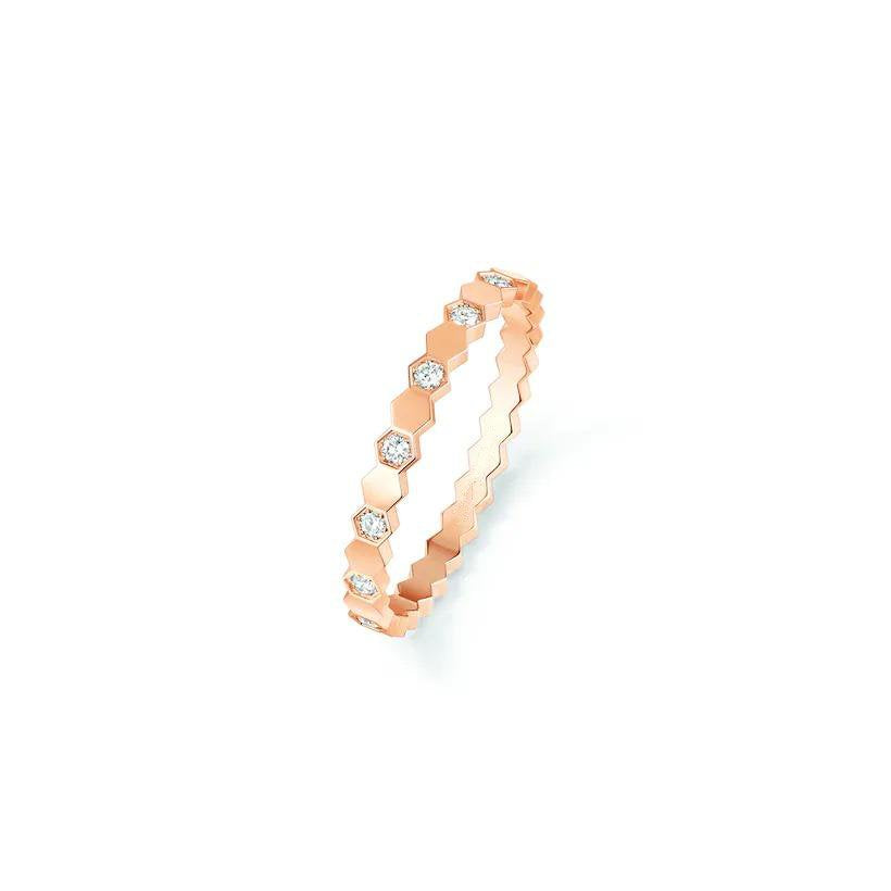 [Olivia Jewelry]BEE LOVE RING PINK GOLD DIAMOND