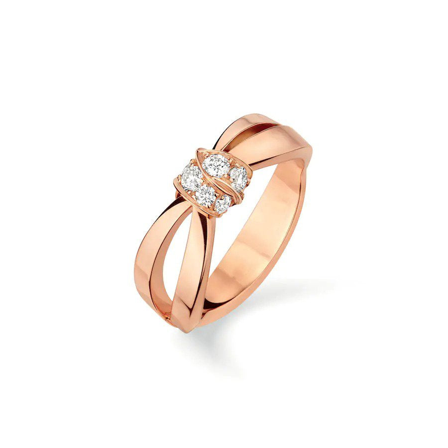 [Olivia Jewelry]LIENS RING PINK GOLD DIAMOND