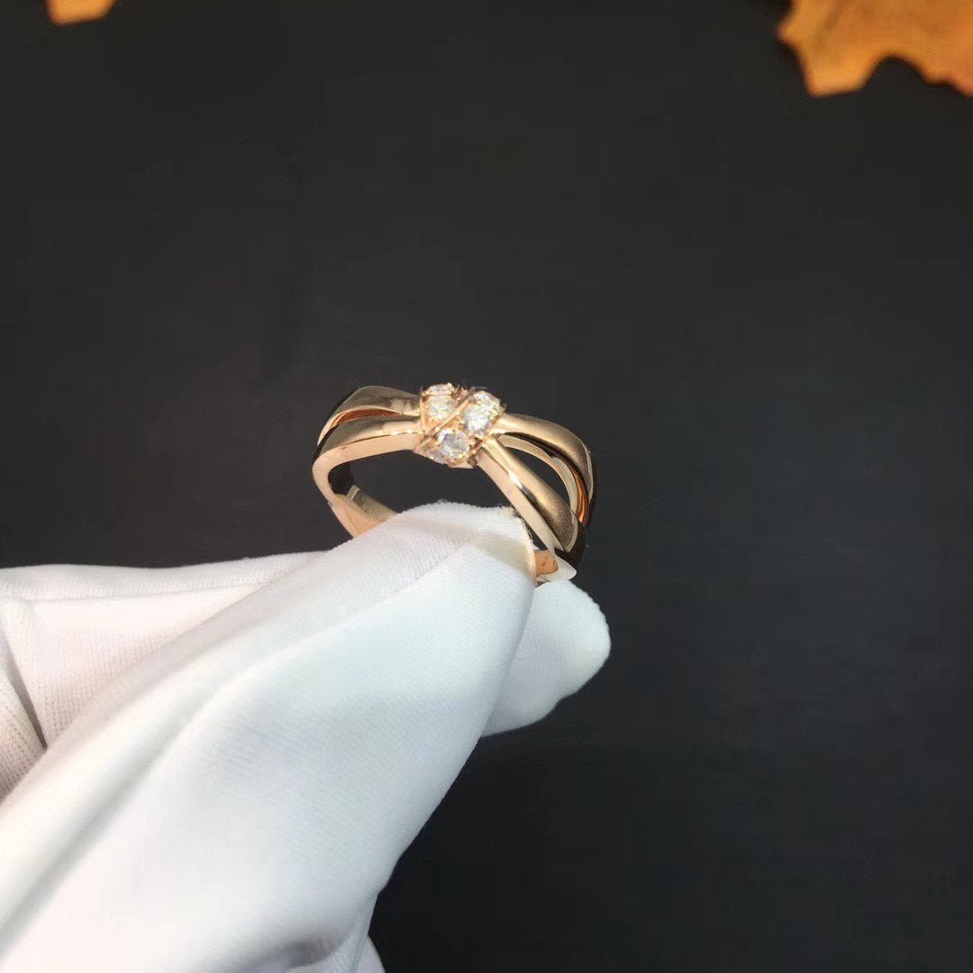 [Olivia Jewelry]LIENS RING PINK GOLD DIAMOND