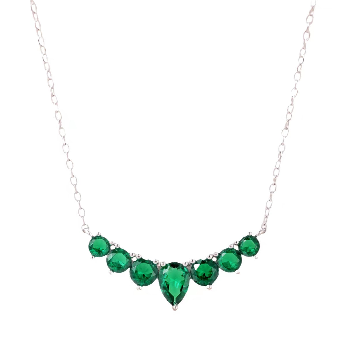 [Olivia Jewelry]Dainty Colorful Heart Necklace