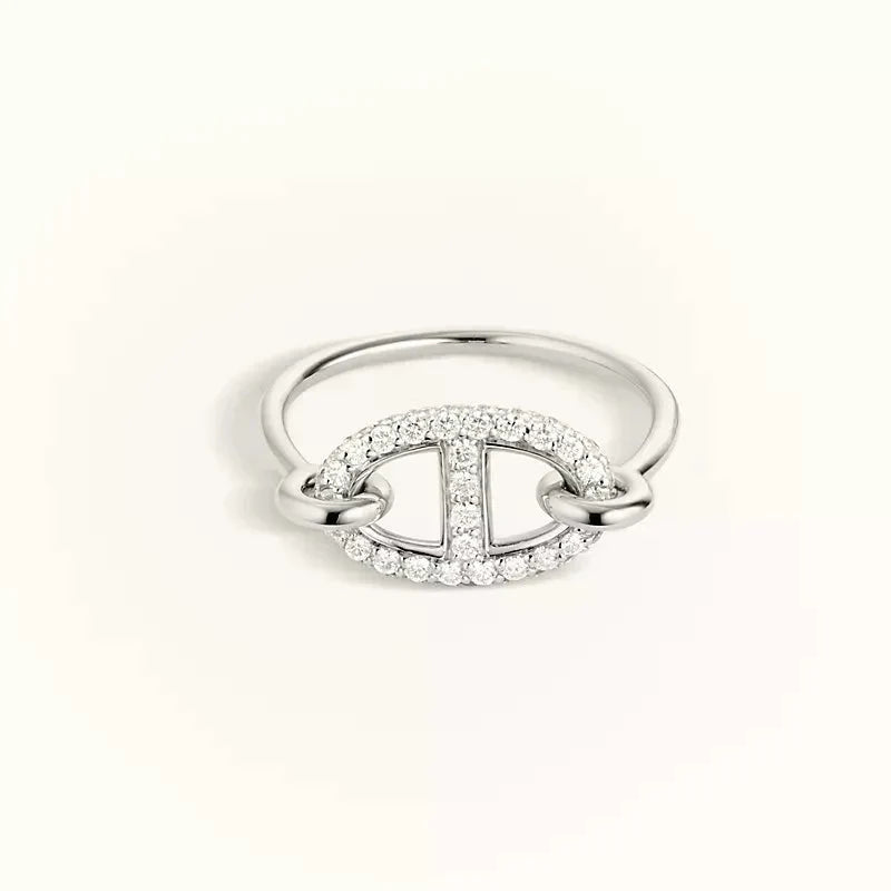 [Olivia Jewelry]RONDE SMALL SILVER DIAMOND RING