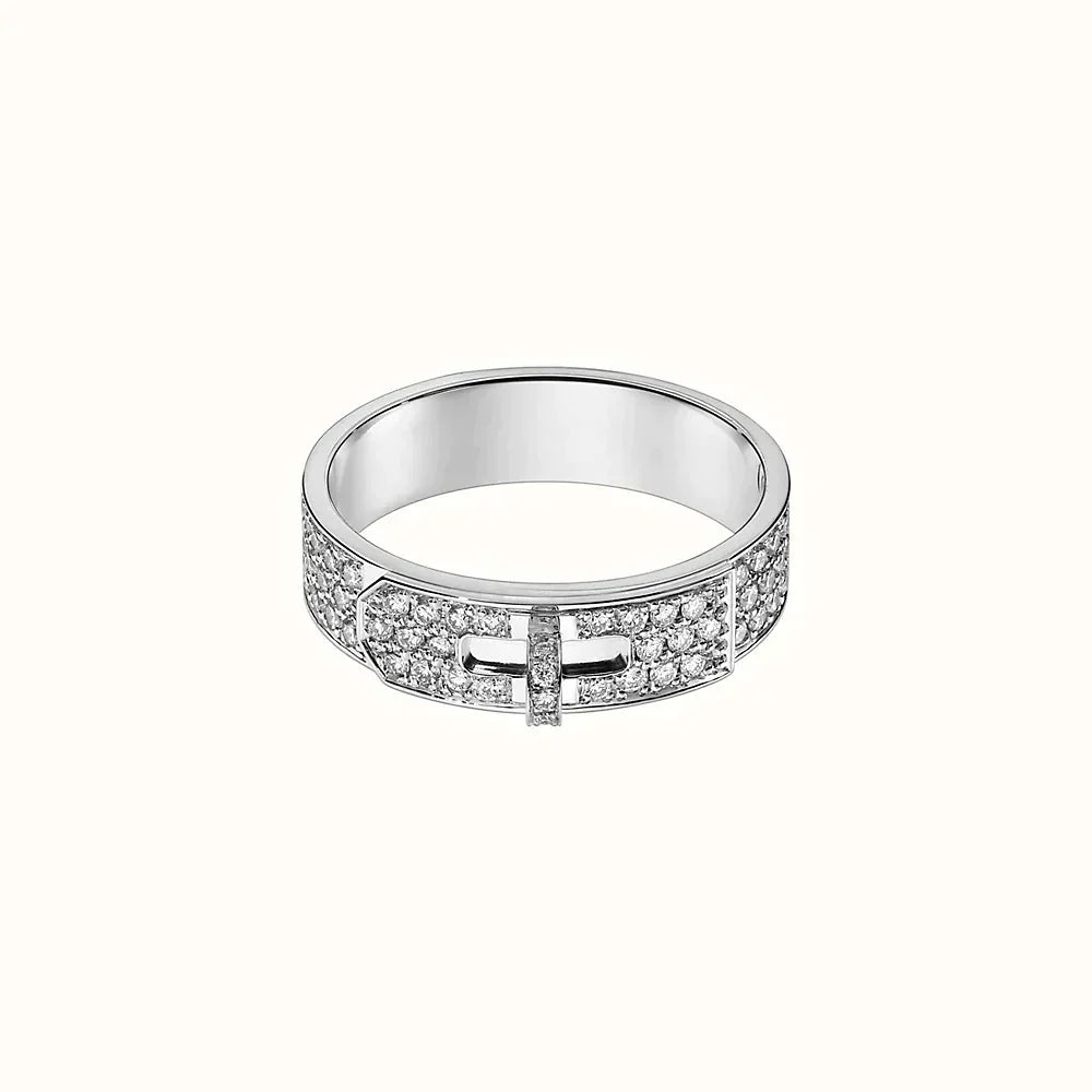 [Olivia Jewelry]KELLY SILVER DIAMOND RING