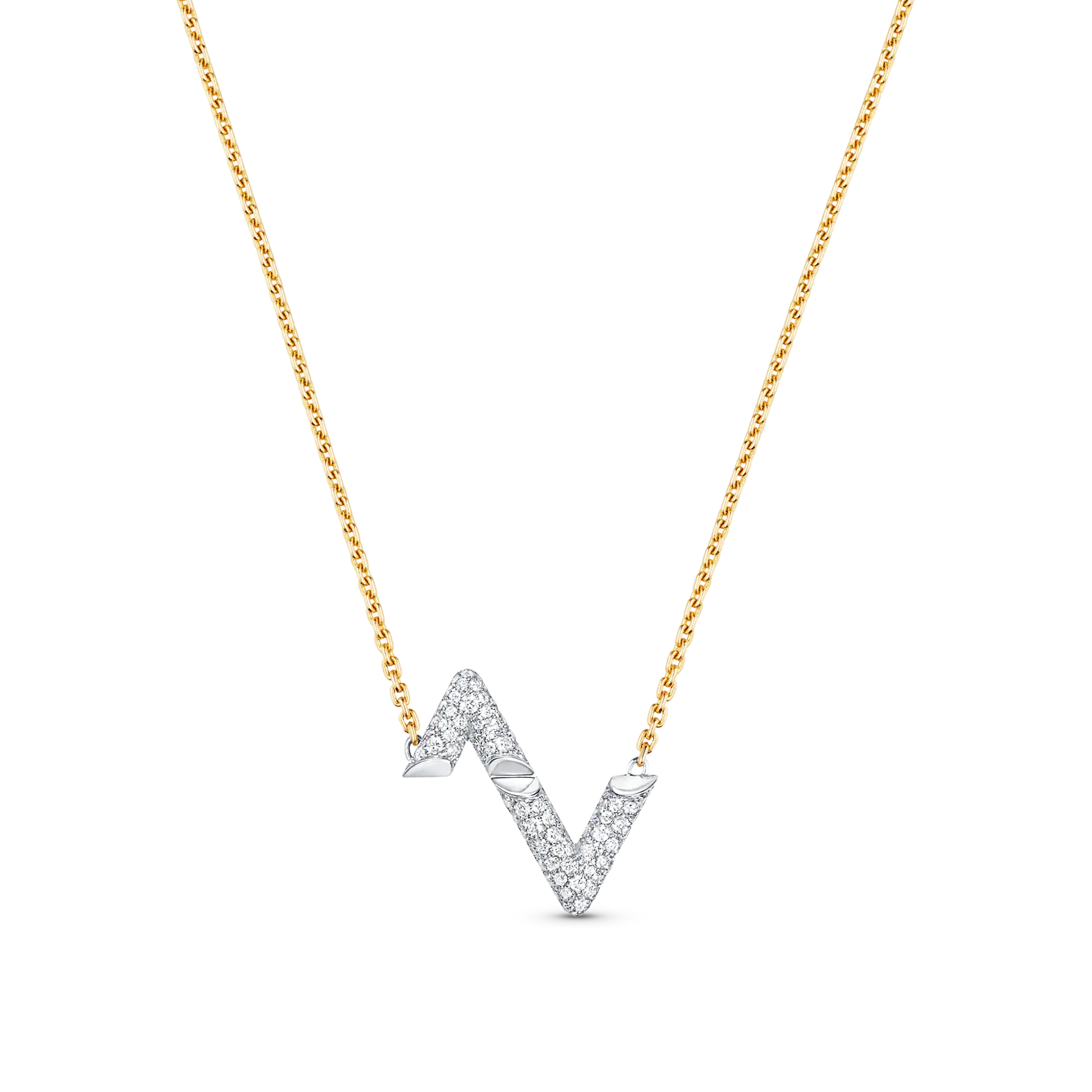 [Olivia Jewelry]VOLT SILVER DIAMOND PEDANT NECKLACE