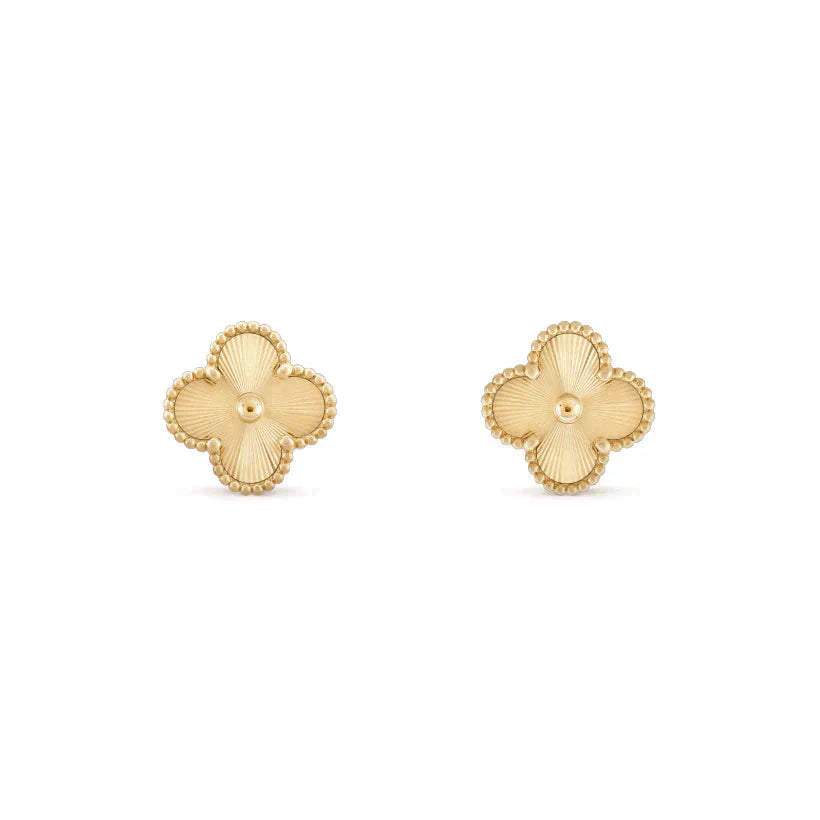 [Olivia Jewelry]CLOVER MEDIUM 1 MOTIFS LASER EARRINGS