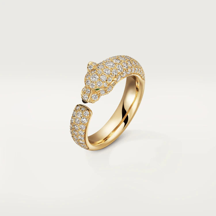 [Olivia Jewelry]PANTHERE PINK GOLD DIAMOND RING